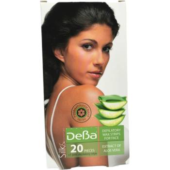 ДЕВА депилиращи ленти за лице, Алое, 20бр