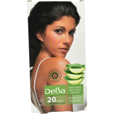 ДЕВА депилиращи ленти за лице, Алое, 20бр