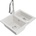 Mexen Carlos гранитна мивка с 1, 5 камери и кухненски смесител Elia, бял (6518-20-670101-00)