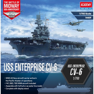 Academy USS CV-6 Enterprise “Battle of Midway 1:700