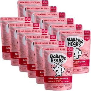 Barking Heads & Meowing Heads Говеждо Waggington БЕЗ ЗЪРНА 12 x 300 г