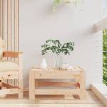 vidaXL Градинска табуретка, борово дърво масив (825485)