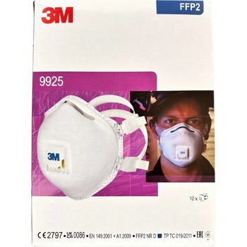 3M 9925P Špeciálna filtračná polomaska pre zváračov s ventilom FFP2 NR
