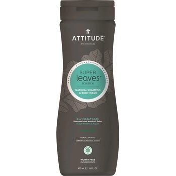 Attitude Super leaves přírodní Shampoo & tělové mýdlo 2in1 pro muže proti lupům 473 ml