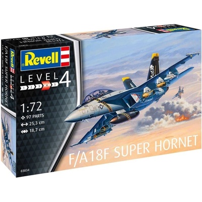 Revell Hornet F/A18F Super Plastic ModelKit letadlo 03834 1:72
