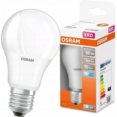 Osram LED žiarovka STAR CLA60 8,5 W E27 4000 K studená biela