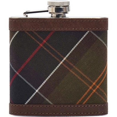 Barbour Hip Flask Nerezová placatka v tartanovém pouzdře