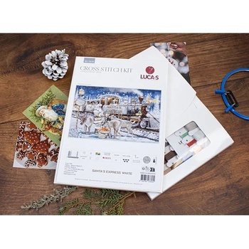 Luca-S Влакът на Дядо Коледа - гоблен по схема bu5038