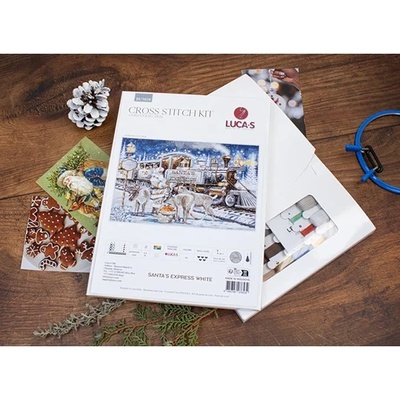 Luca-S Влакът на Дядо Коледа - гоблен по схема bu5038