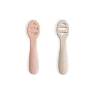 Mushie Prvé lyžičky na príkrmy blush shifting sand