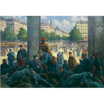 Grafika - Puzzle Maximilien Luce - Gare de l'Est, 1917 - 1 000 piese