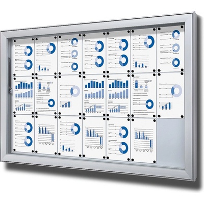 Jansen Display Exteriérová vitrína 21 x A4 1672 x 1054 mm