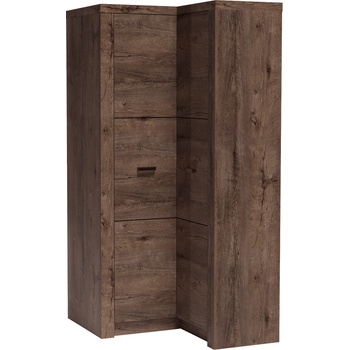 Bogdan Furniture Europe Ъглов гардероб Indianapolis I-14, тъмна пепел