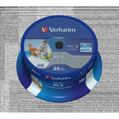 Verbatim BD-R SL 25GB 6x, printable, spindle, 25ks (43811) – Zboží Živě