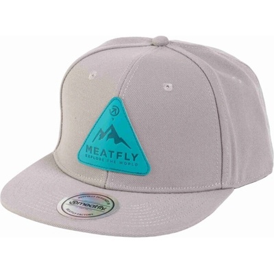 Meatfly Hornet Snapback sivá/tyrkysová