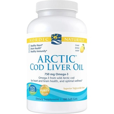 Nordic Naturals Arctic Cod Liver Oil 750 mg [180 Гел капсули]