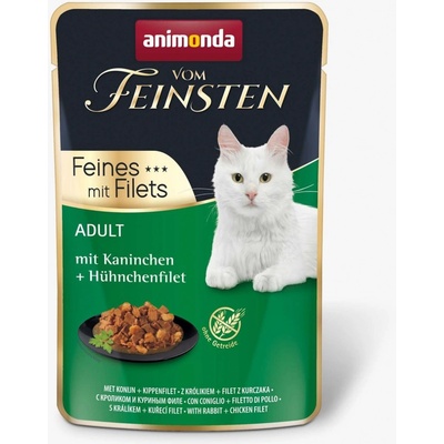 Animonda Vom Feinsten Adult Cat Králik a kuracie filety 85 g