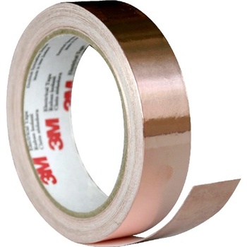 3M 1181 Medená hladká lepiaca páska s vodivým akrylovým lepidlom 16,5 m x 12 mm
