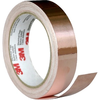 3M 1181 Medená hladká lepiaca páska s vodivým akrylovým lepidlom 16,5 m x 19 mm