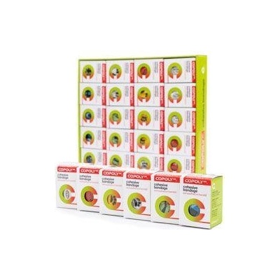 CoPoly Obinadlo elast. 7,5 cm x 4, 5 m MIX POTISK 20 ks BOX