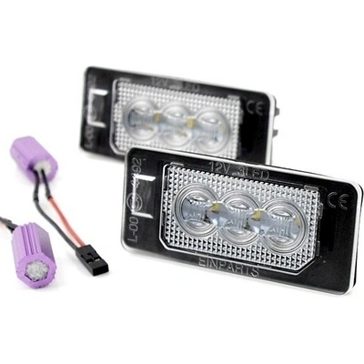 Einparts LED osvětlení SPZ Škoda Octavia III 2012 - 2019 s CANBUS jednotkou, 3 LED