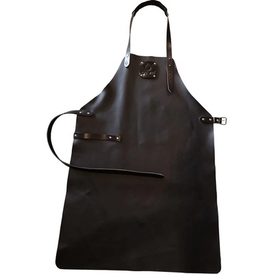 Ofyr leather apron black stylová kožená zástěra OA-LAB