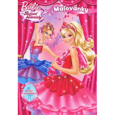 Barbie a ružové baleríny Maľovanky