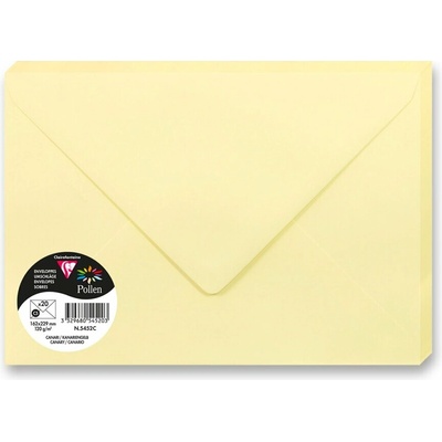 Barevná obálka Clairefontaine C5 120 g [1 ks] Varianta: světle žlutá