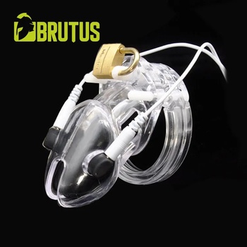 Image 1 of Brutus Volt Cage Electro Chastity Cage Clear