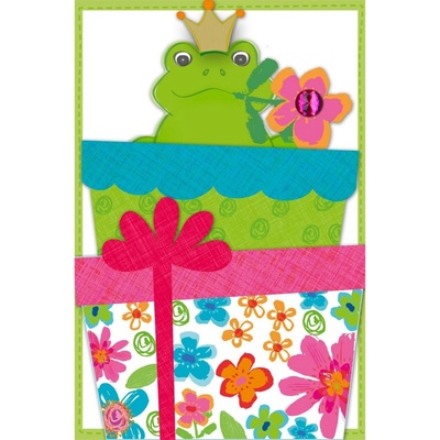 Přání s obálkou Artebene Pop up Frog King
