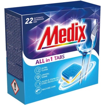Medix Таблетки за съдомиялна All in one, 22 броя