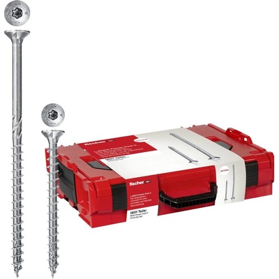 Fischer L-BOXX 102 Power-Fast II 558739 skrutky do drevotriesky T profil ocel glavanizované zinkom 1801 dielov