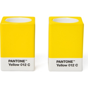 Copenhagen Design Свещници Pantone за класически свещи или чаени свещи, жълти, 2 бр (101720012)