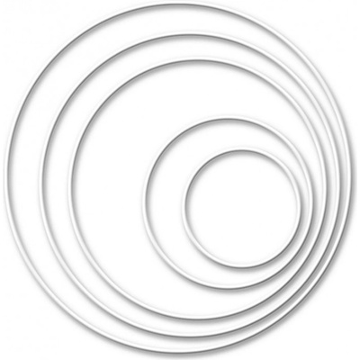 Kovový kruh na lapač snů 25 cm, bílý – Zboží Dáma