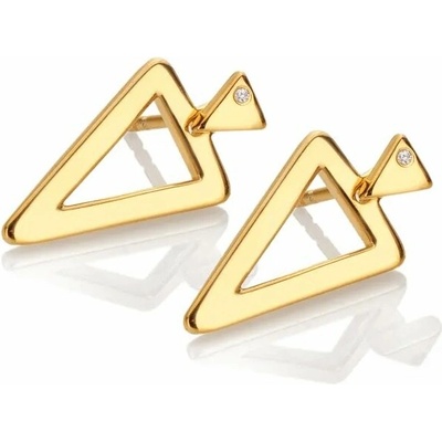 HOT DIAMONDS X GOLDEN EDIT náušnice Paired DE888 (Ag925/1000 2.48g)