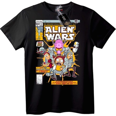 NOONEBRAND Тениска Rick and Morty Извънземни Войни - 2XL, White