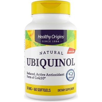 Healthy Origins Убиквинол, 50 mg, 60 капсули, Healthy Origins (36460 HO)