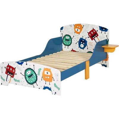 Ginger Home Детско легло със защита от падане Ginger Home - Monster, 140 x 70 cm (TF6050)