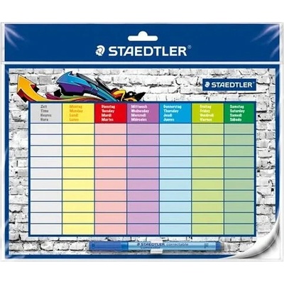 STAEDTLER Rozvrh hodín, stierateľný, samolepiaci, STAEDTLER "641 SP2"