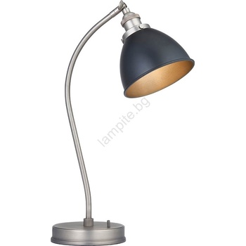Endon Lighting 98752 - Настолна лампа FRANKLIN 1xE14/7W/230V матов хром/антрацит (EN0160)
