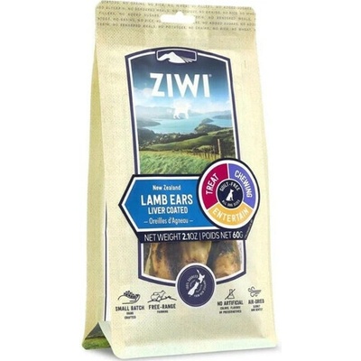 ZIWIPEAK Dog Treats Jahňacie uši na hryzenie pre psov 60 g