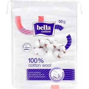Bella Памучна превръзка Bella Cotton, вата, 50 бр