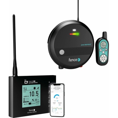 Set elektrického ohradníku Chytrá Farma - RF zdroj s ovladačem 1 J - WiFi Gateway - Ovládání telefonem