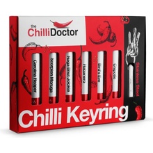 The ChilliDoctor Chilli box s nerezovou klíčenkou 6 x 9 g