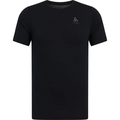 Odlo Men's Merino Short-Sleeve Baselayer Top - Black