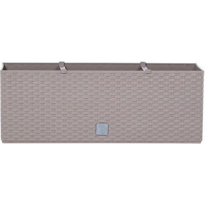 PROSPERPLAST Plastové samozavlažovací truhlíky Rato Case mocca 80 x 33 cm