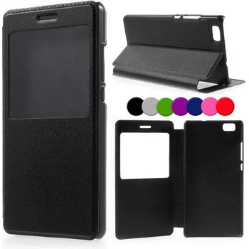 Image 1 of Huawei Ascend P8 Lite Window Wallet Кожен Калъф и Протектор
