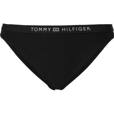 Tommy Hilfiger dámsky spodný diel plaviek bikini čierna biela