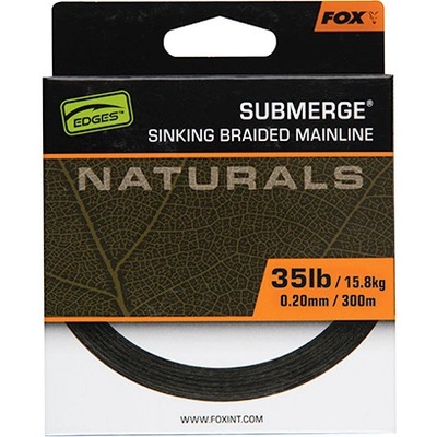 Fox edges naturals submerge nat braid x 300m 0.20mm 35lb 15.8kg