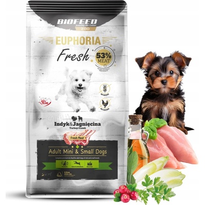 Biofeed Euphoria Fresh Meat malé a velmi malé krůtí jehněčí 2 kg